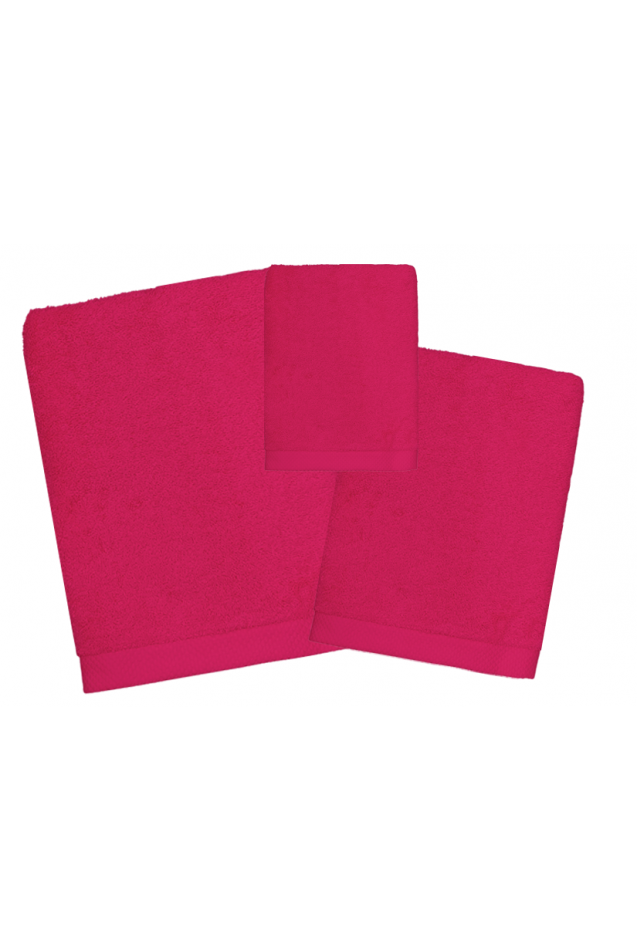 Comprar Juego de Toallas Fucsia Personalizado