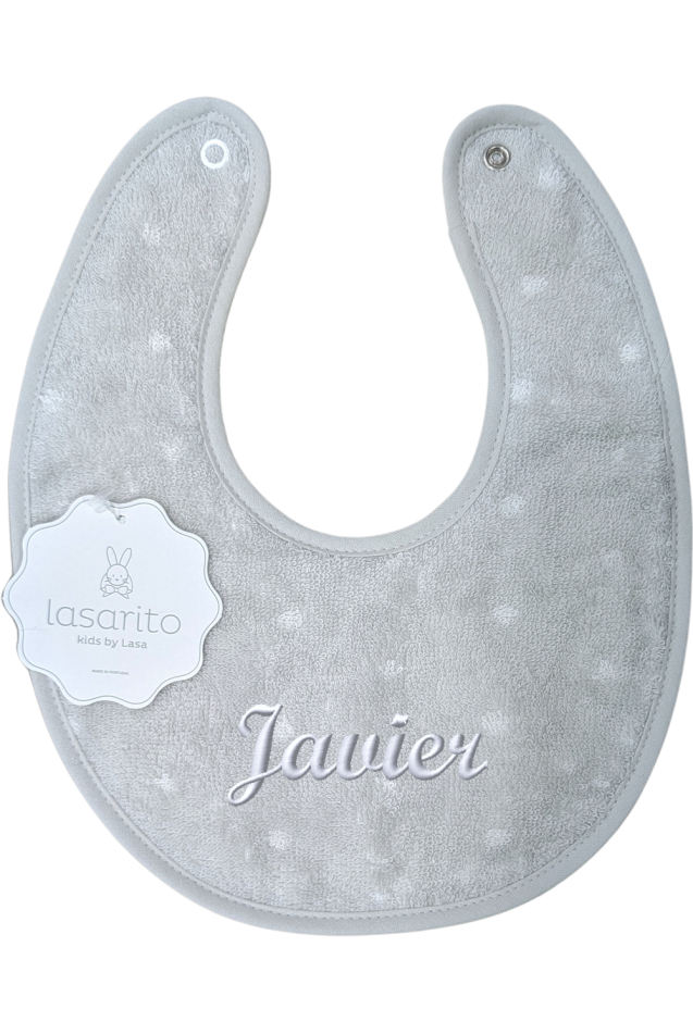 Comprar Babero Personalizado Pintas Mini Gris