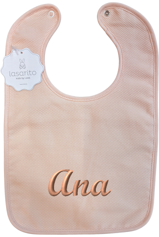 Babero Basic Salmón Personalizado