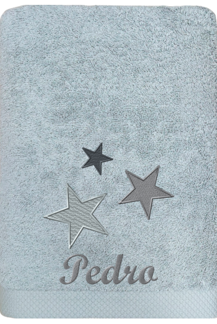 Toalla Estrellas Plata Personalizada